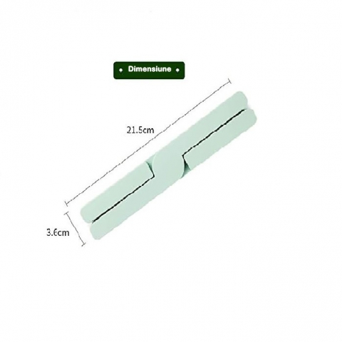 Suport pliabil din silicon pentru vase fierbinti  portabil, usor de depozitat, rezistent la temperaturi foarte ridicate, 14.5 x 7.5 x 1.6 cm, antialunecare, verde [1]