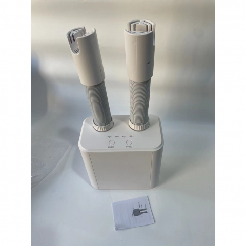 Uscator electric de pantofi, suflanta cu aer cald, reglabil, silentios, tensiune 220v, doua capete, 38x18x11cm, alb [1]