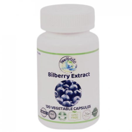 Medicinal Mushrooms and Plants - Bilberry extract: Enhancing eye, cardiovascular, and cognitive health – Powerful antioxidants for inflammation prevention, neuroprotection, and memory support
