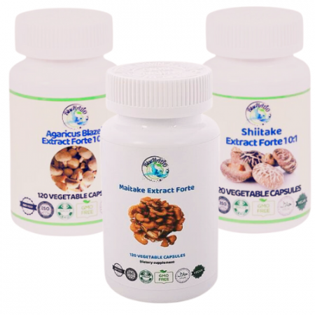 Remedii patologii sistemul limfatic - Supliment natural pentru Citomegalovirus - Maitake, Agaricus și Shiitake pentru Imunitate Puternică