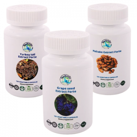 Remedii afectiuni - Suport Natural pentru Diabet - Extract Maitake, Coriolus și Semințe de Struguri