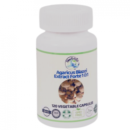 Medicinal Mushrooms and Plants - Extract Forte Therapeutic Mushroom Agaricus blazei Bio 120 Capsules