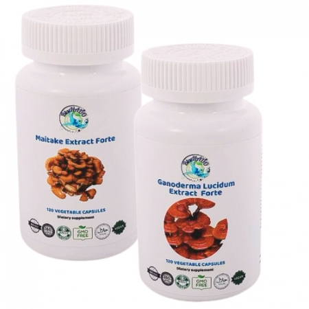 Remedii patologii sistemul circulator - Hypertension, Extract Forte Medicinal Mushrooms, Maitake and Ganoderma
