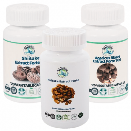 Toate produsele - Extract Forte - Natural Support for HPV with Maitake, Shiitake, and Agaricus for Immune Strength and Antiviral Protection