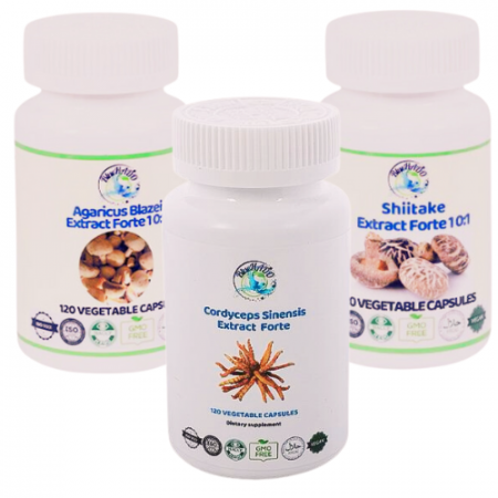 Toate produsele - Infections – Natural Support with Strong Extracts for Pathogen Defensewith Cordyceps, Agaricus and Shiitake