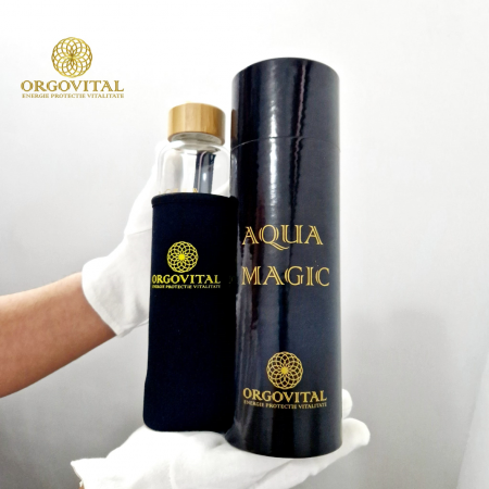 Orgoni - Sticla Orgonică „AQUA MAGIC” cu Structura Translighters „HiperApa”