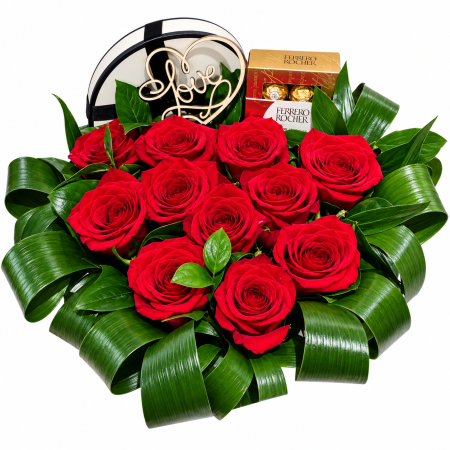 Aranjamente dulci - Aranjament floral "Aylin"