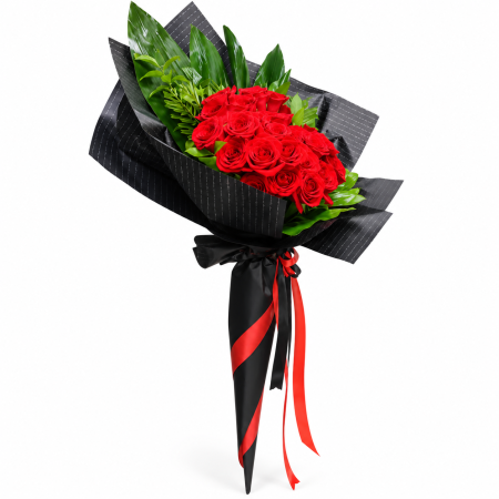 Buchete trandafiri rosii - Buchet gigant "Chloe" 29 tr.