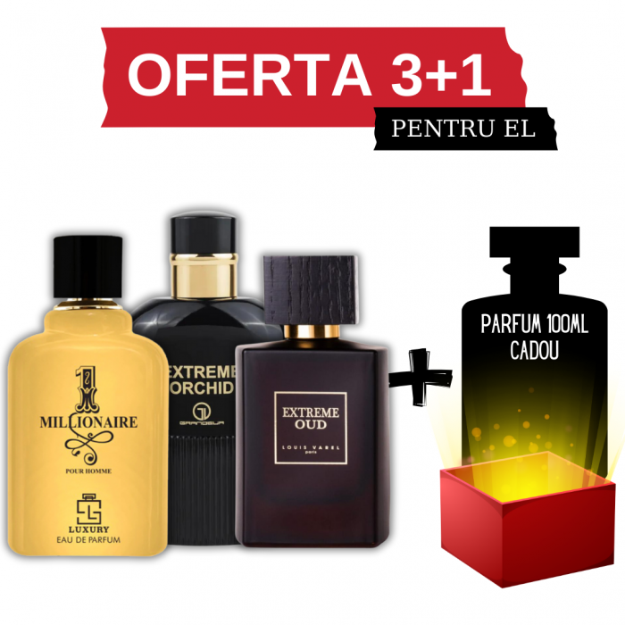 1 Milionaire + Extreme Orchid + Extreme Oud + Cadou 100ml [1]