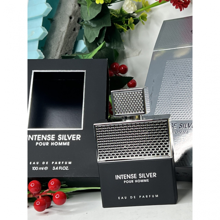 Intense Silver Pour Homme 100ml - Apa de Parfum, barbati [5]