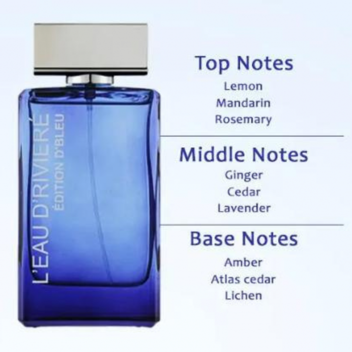 L'eau D'riviere Edition D'blue 100ml - Apa de Parfum, barbati [4]