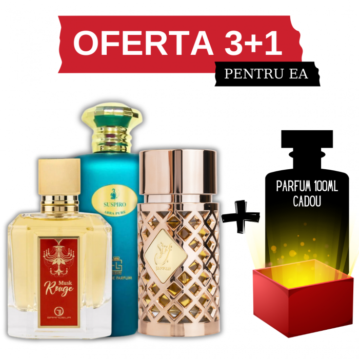 Musk Rouge + Suspiro Abra Pure + Jazzab Gold + Cadou 100ml [1]