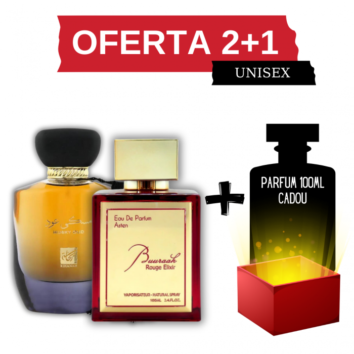 Musky Oud + Buuraak Rouge + Cadou 100ml [1]