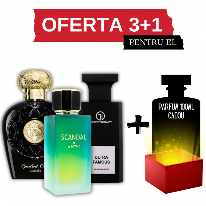 Opulent Oud + Scandal + Ultra Famous + Cadou 100ml [1]