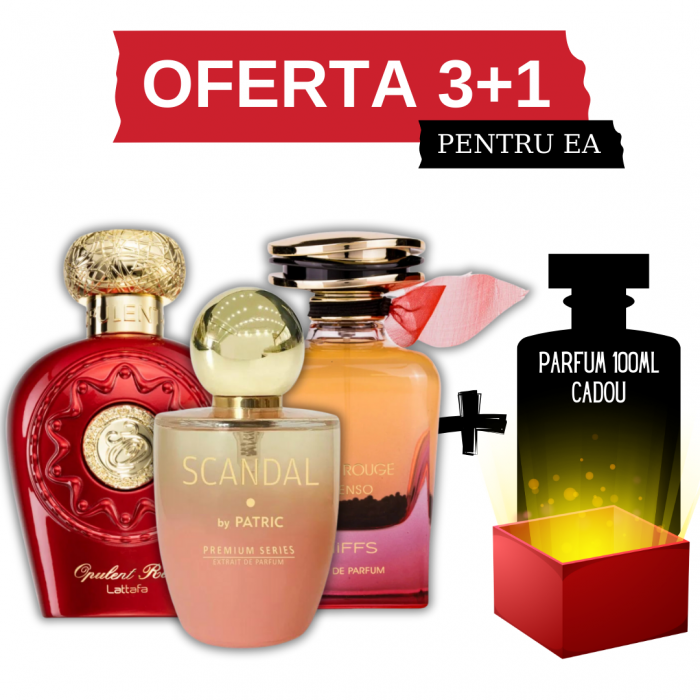 Opulent Red + Scandal + Bella Rouge Intenso + Cadou 100ml [1]
