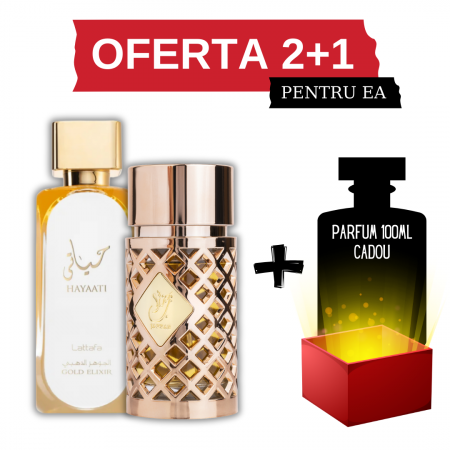 Oferta 2+1 - Hayaati Gold Elixir + Jazzab Gold + Cadou 100ml