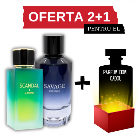 Oferta 2+1 - Scandal + Savage Intense + Cadou 100ml