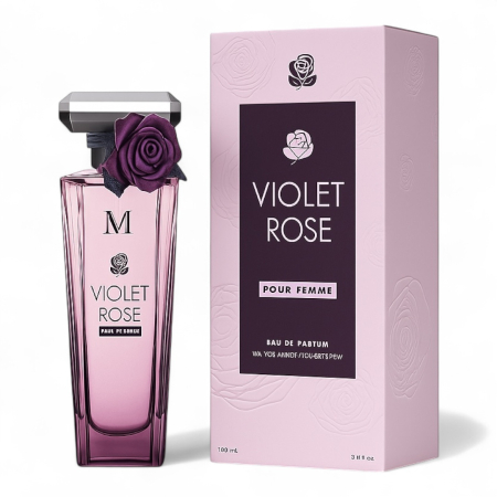 Parfumuri Florale - Violet Rose 100ml - Apa de Parfum, dama| Inspirat din Lancome Tresor Midnight Rose