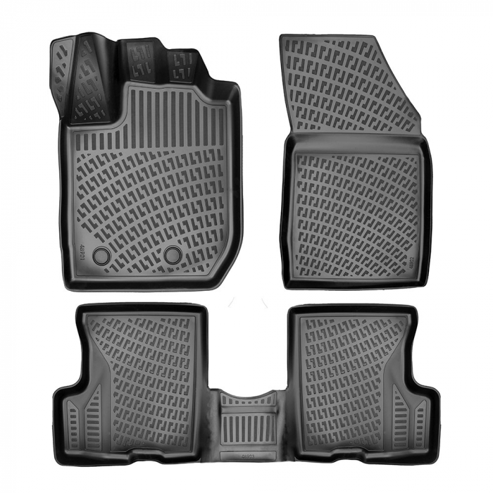 Pachet covorase auto cauciuc + tavita portbagaj plastic Dacia Duster II 4X4 2022-2024 [1]