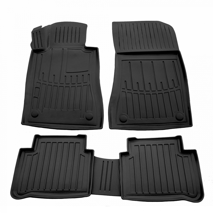 Pachet covorase auto cauciuc + tavita portbagaj Mercedes E-Class Sedan W211 2WD 2002-2009 [1]
