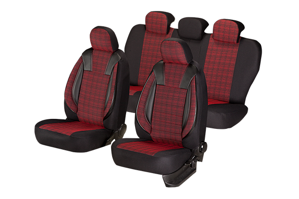 Set huse scaun Luxury Rosu [1]