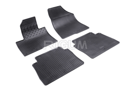 Covorase Hyundai Santa Fe - Covorase auto cauciuc Hyundai Santa Fe 2 facelift 2010-2012 