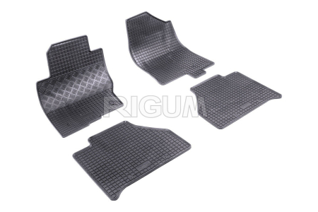 Covorase Nissan - Covorase auto cauciuc Nissan Navara D40 Double Cab facelift 2010-2016 5 locuri 