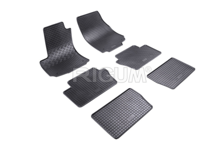 Covorase Opel - Covorase auto cauciuc Opel Zafira B 2005-2014 7 locuri