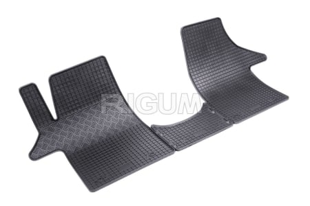 Covorase auto cauciuc Volkswagen Transporter T6 1+2 2015-2018 [5]