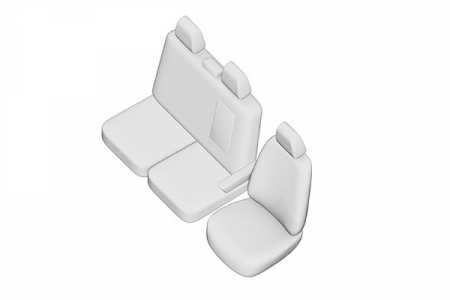 Huse scaune pentru Opel Vivaro 2+1 (2020 - ) [1]