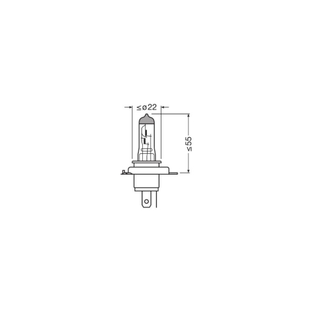 Set 2 becuri H4 Osram Night Breaker +220% 12V 60/55W [2]