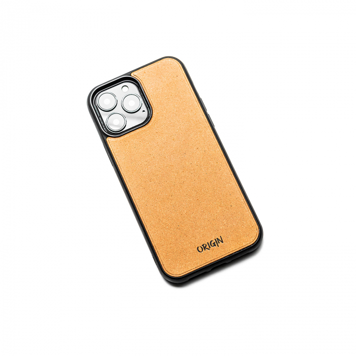 Husa iPhone 12/12 Pro din piele naturala reciclata, maro nature [2]