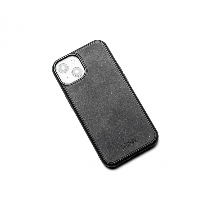 Husa iPhone 13 din piele naturala reciclata, negru [2]