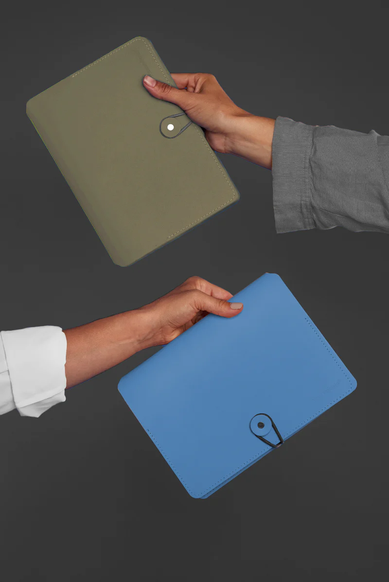 Agenda A5 cu linii din piele reciclata Madison – notebook premium sustenabil [3]