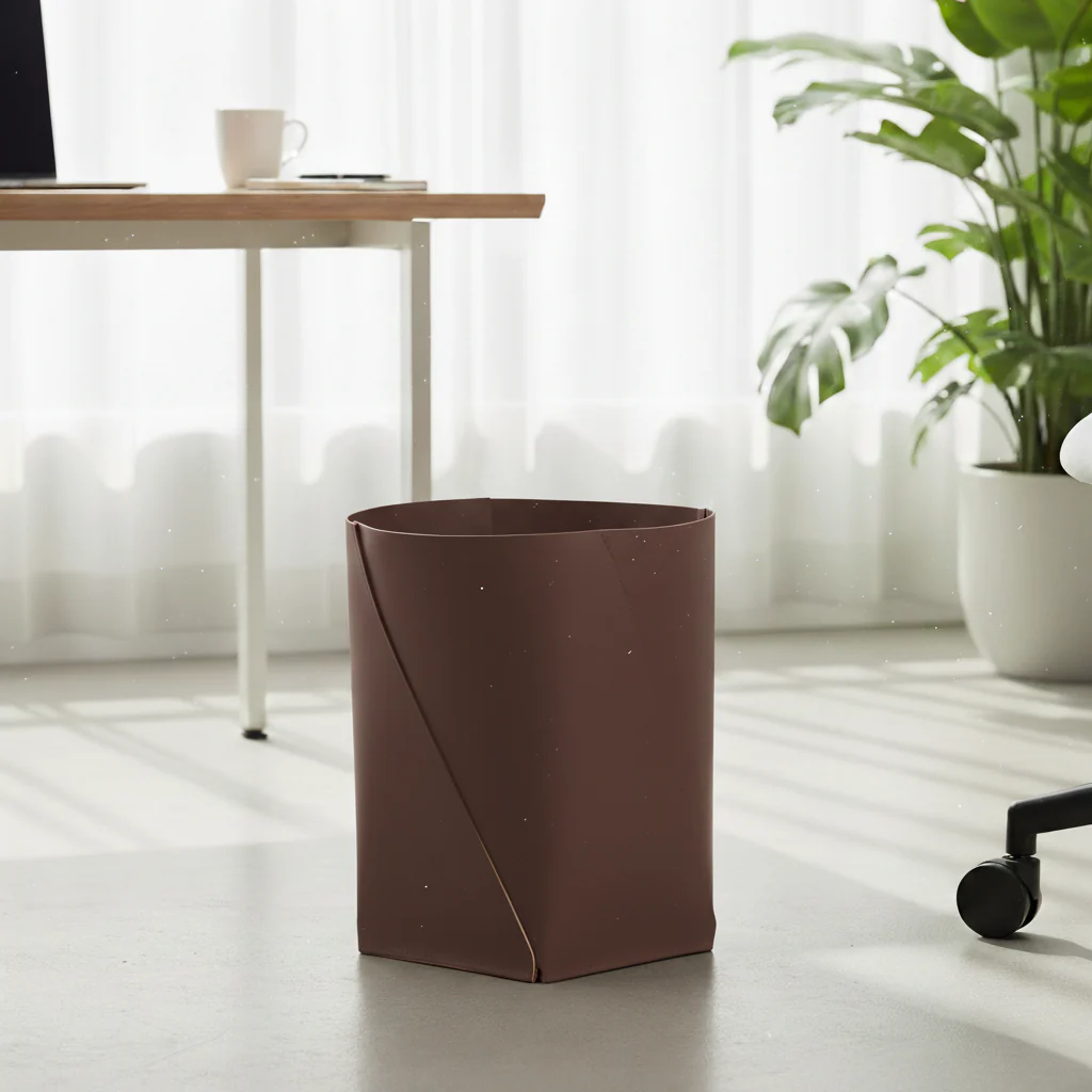 Cos de gunoi XL din piele reciclata Vacavaliente – design premium birou [3]