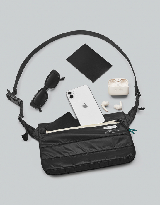 Geanta crossbody , textil, negru [4]