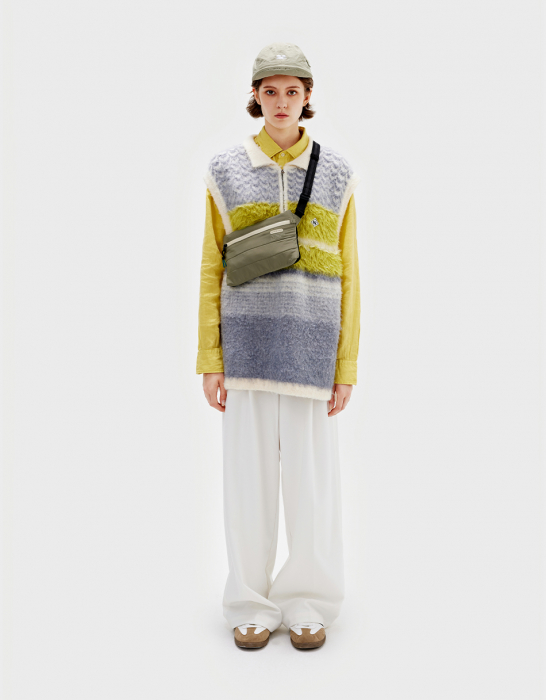 Geanta crossbody , textil, kaki [3]