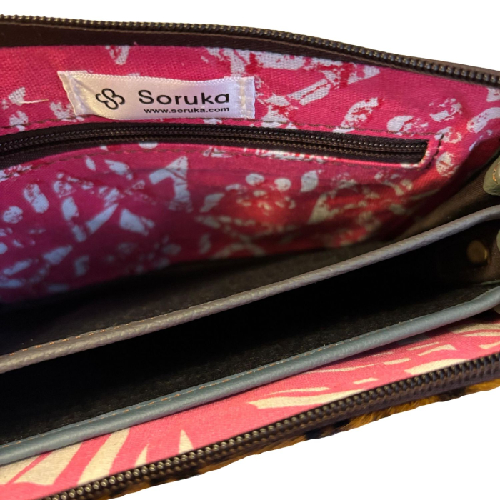 Geantă Soruka reversibilă din piele reciclată | Geantă 2-în-1 cu curea [4]