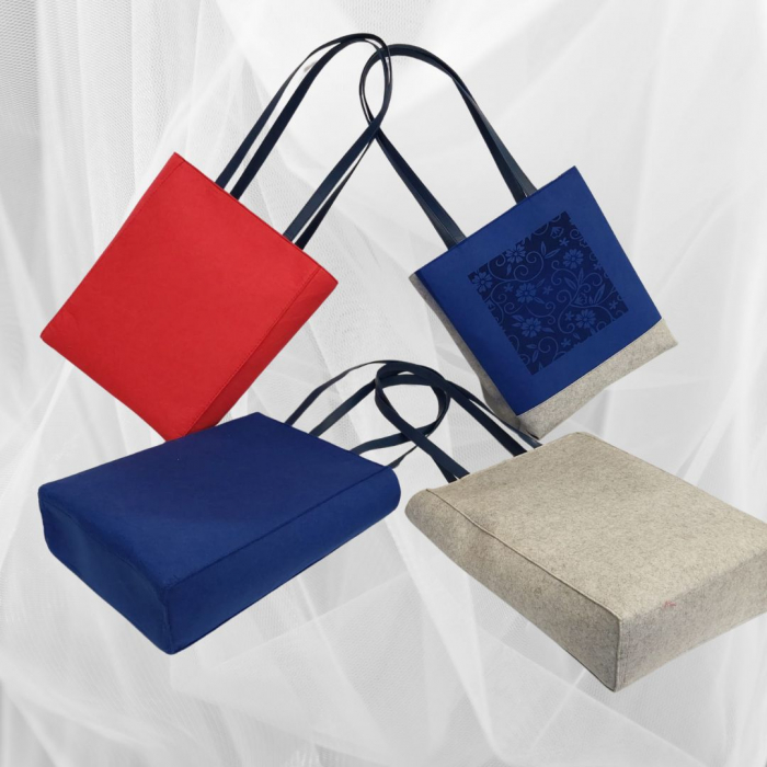 Genti Tote din Fetru Colorat Eco-Friendly [4]