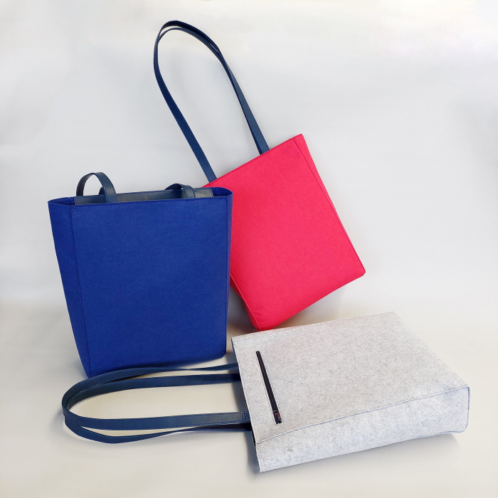 Genti Tote din Fetru Colorat Eco-Friendly [7]