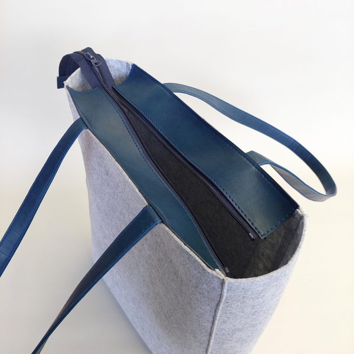 Genti Tote din Fetru Colorat Eco-Friendly [2]