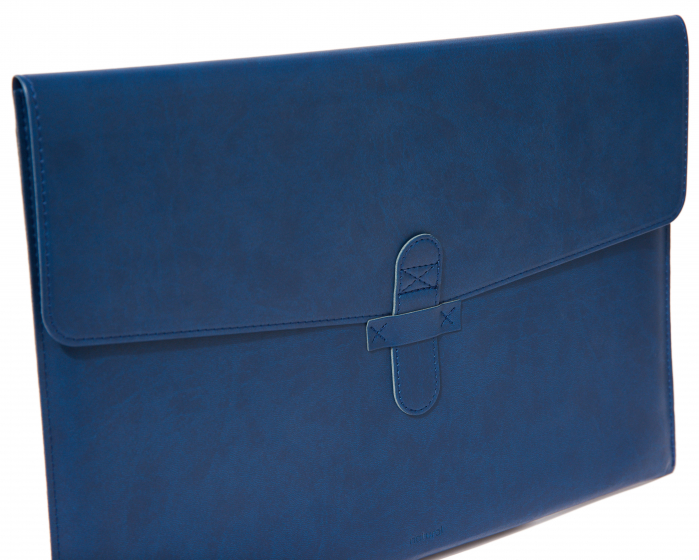 Husa plic Macbook 13'' din PU Biogreen, albastru [4]
