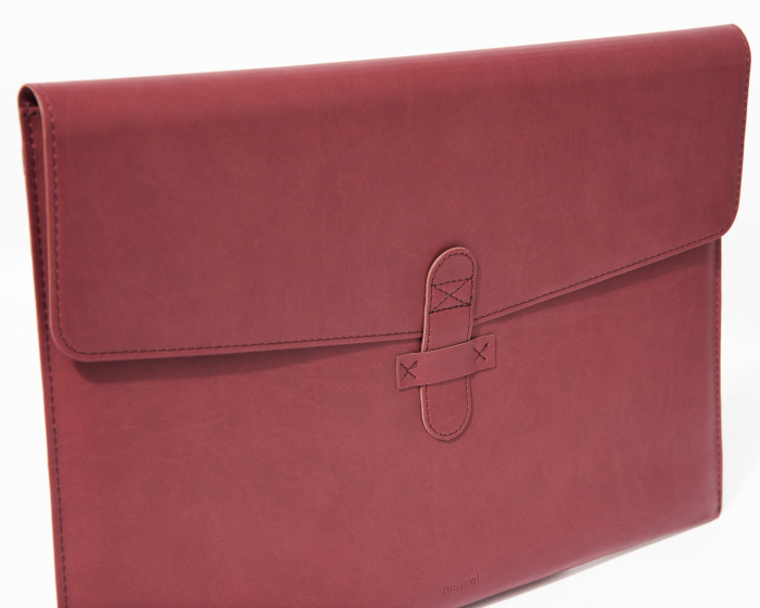Husa plic Macbook 13'' din PU Biogreen, magenta [3]