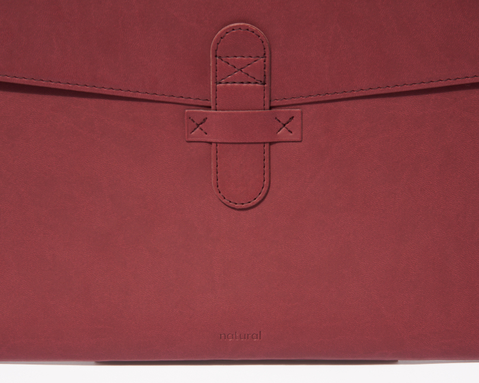 Husa plic Macbook 16'' din PU Biogreen, magenta [2]