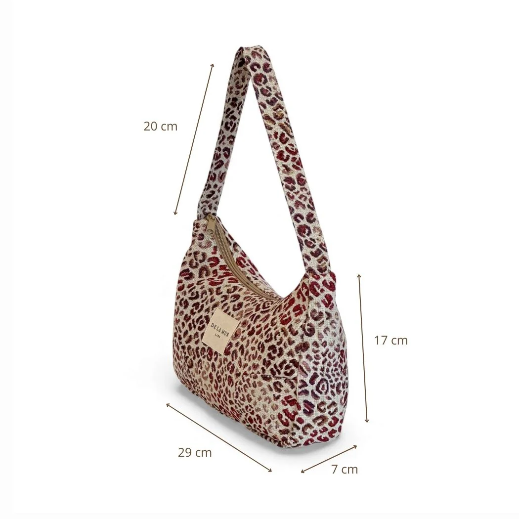 Geantă Mică Leopard Roz Talcum Powder | Origin and Natural [3]