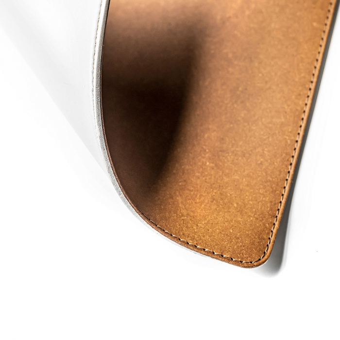 Mouse pad din piele naturala reciclata, maro nature [3]