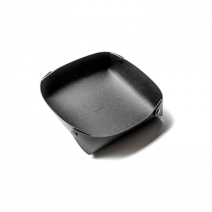 Set 3 compartimente depozitare din piele naturala reciclata, negru, (S, M, L) [3]