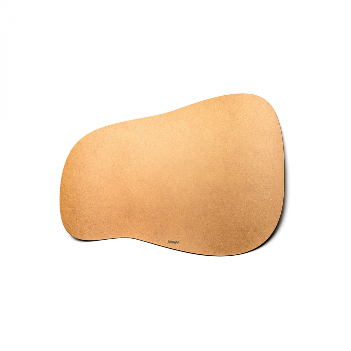 Pachet suport farfurii + suport pahare, oval, din piele naturala reciclata, 6buc/set, maro nature [4]