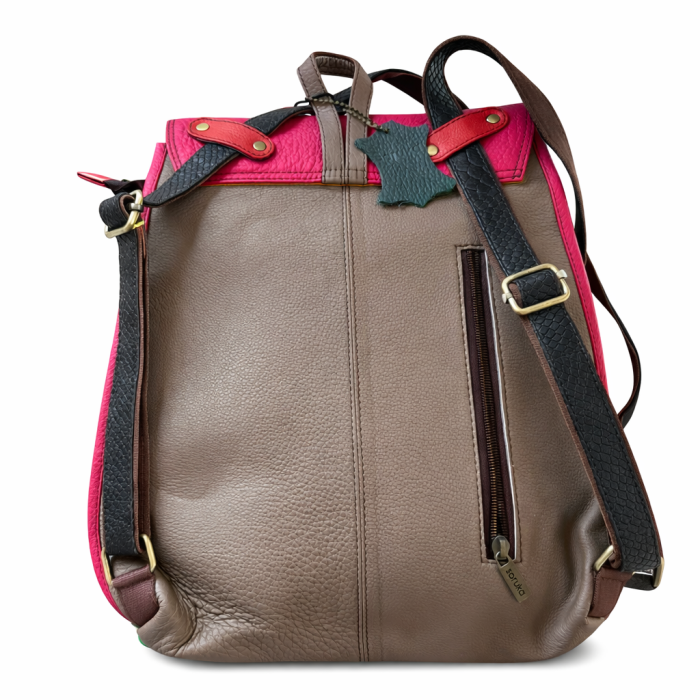 Rucsac damă Soruka roz-verde – elegant, colorat & practic | Rucsacuri trendy [3]