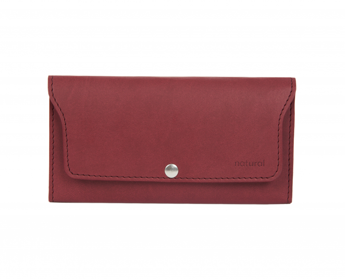 Set elegant magenta - agenda cu husa , toc pentru pix, portofel asortat din PU Biogreen si pix [7]
